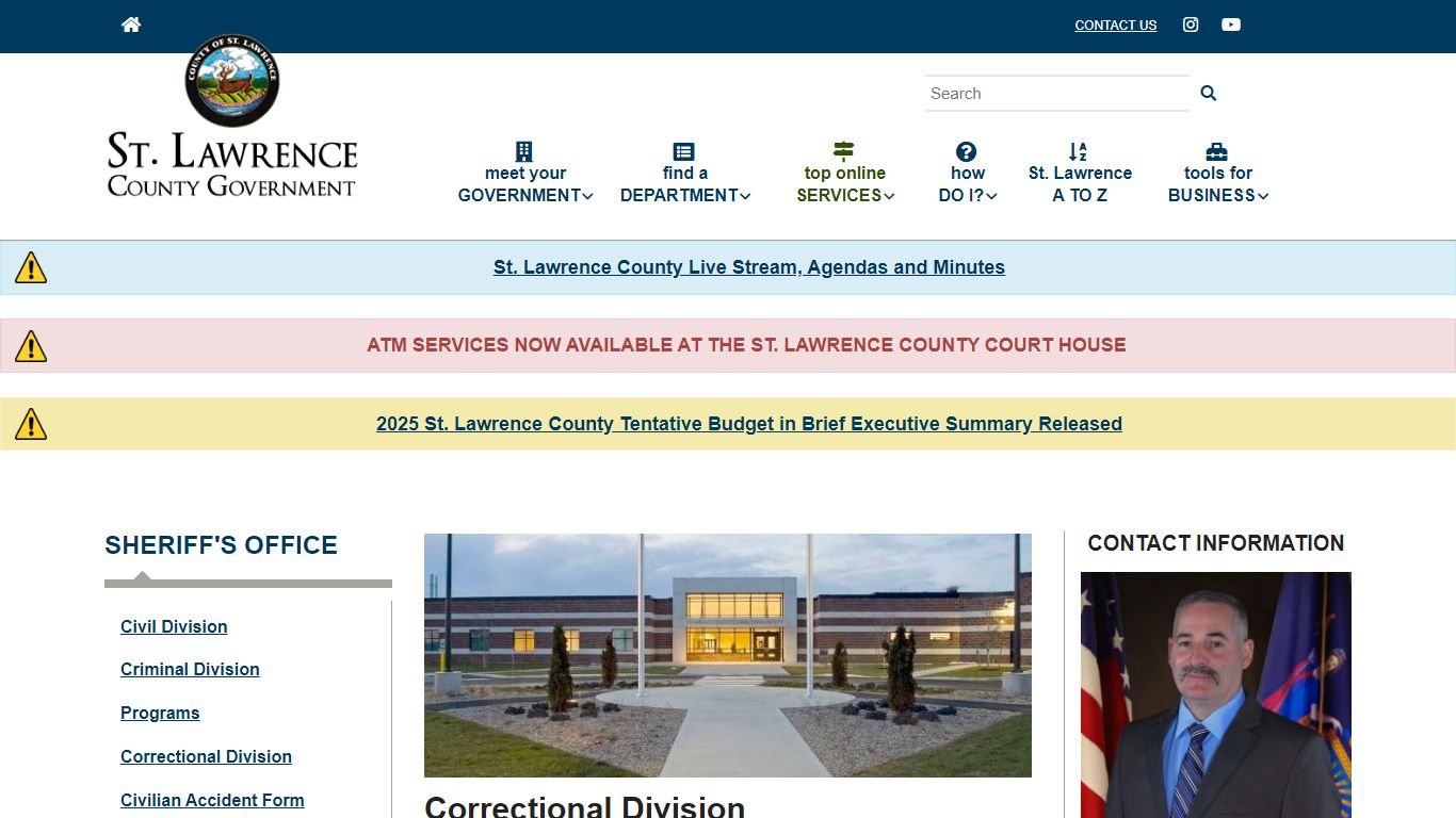 Correctional Division | St. Lawrence County