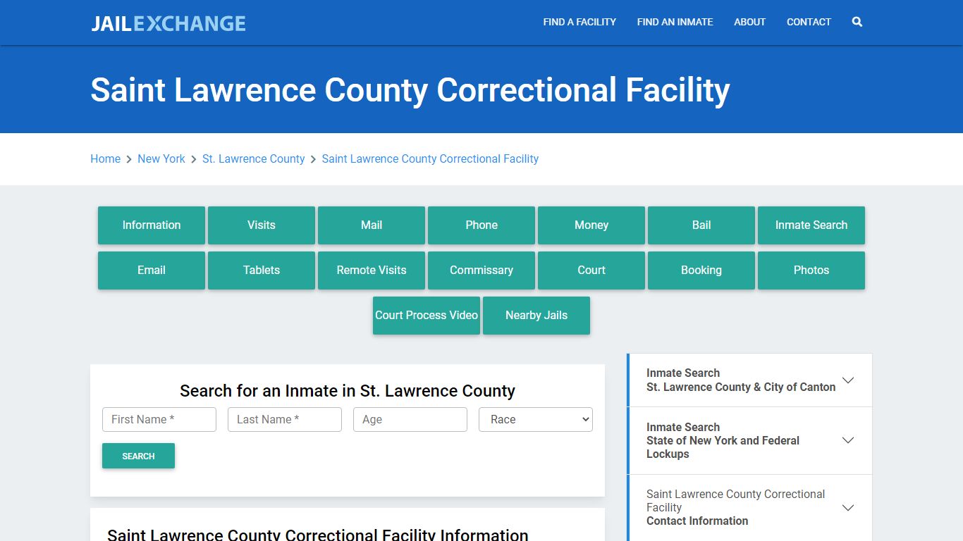 Saint Lawrence County Correctional Facility - Jail Exchange